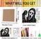 Horror Ghost Cross Stitch Kit for Adults – Beginner-Friendly Stamped 11CT Halloween Embroidery Kit with Frame, Partial Stitch DIY Arts & Crafts, 7"x7"